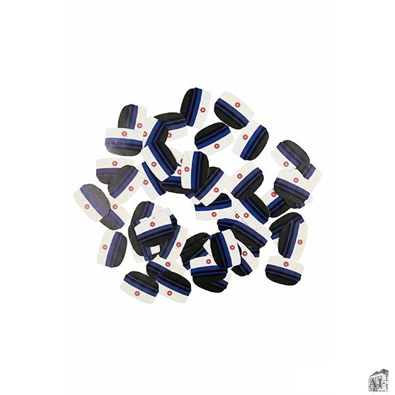 Det Gamle Apotek Confetti papírové konfety modro-bílé 50 ks