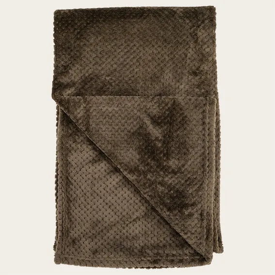 Det Gamle Apotek Blanket polyesterová deka 125×150 hnědá