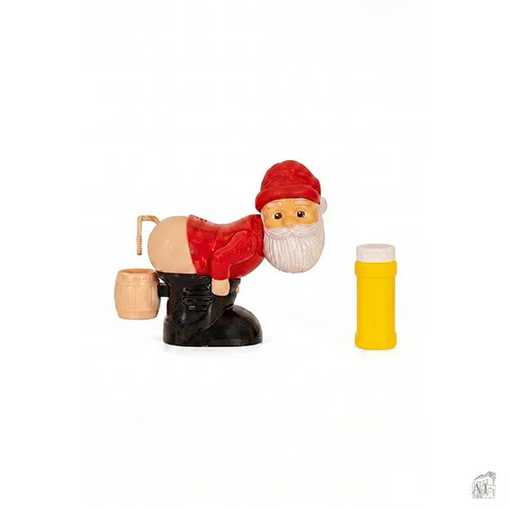 Det Gamle Apotek Santa Claus bublifuk červený se zvukem